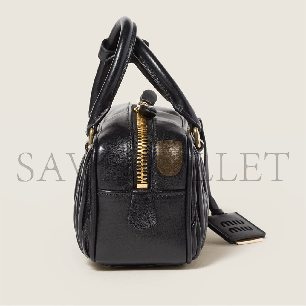 M1v M1v arcadie matelassÉ nappa leather bag 5bb142 (22*10.5*7.5cm)